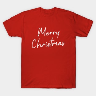 Merry Christmas text T-Shirt